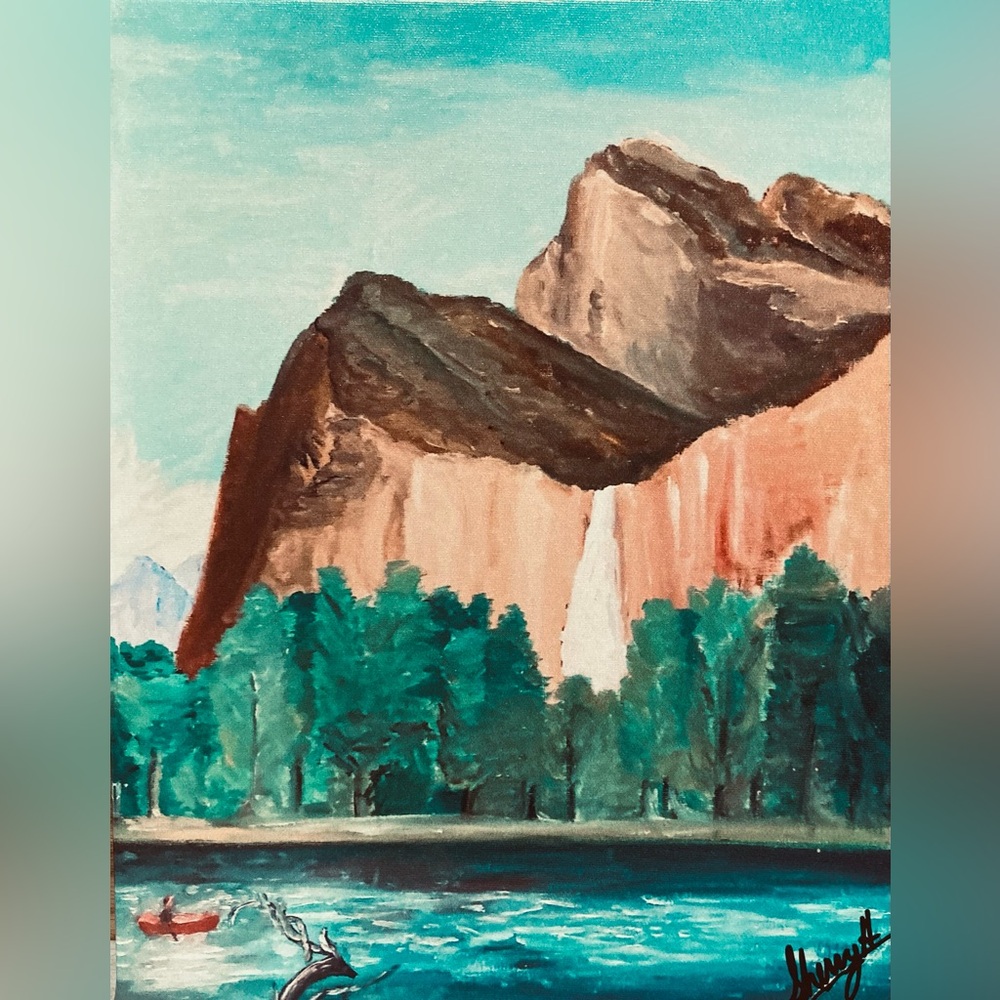 /this print from acrylic painting